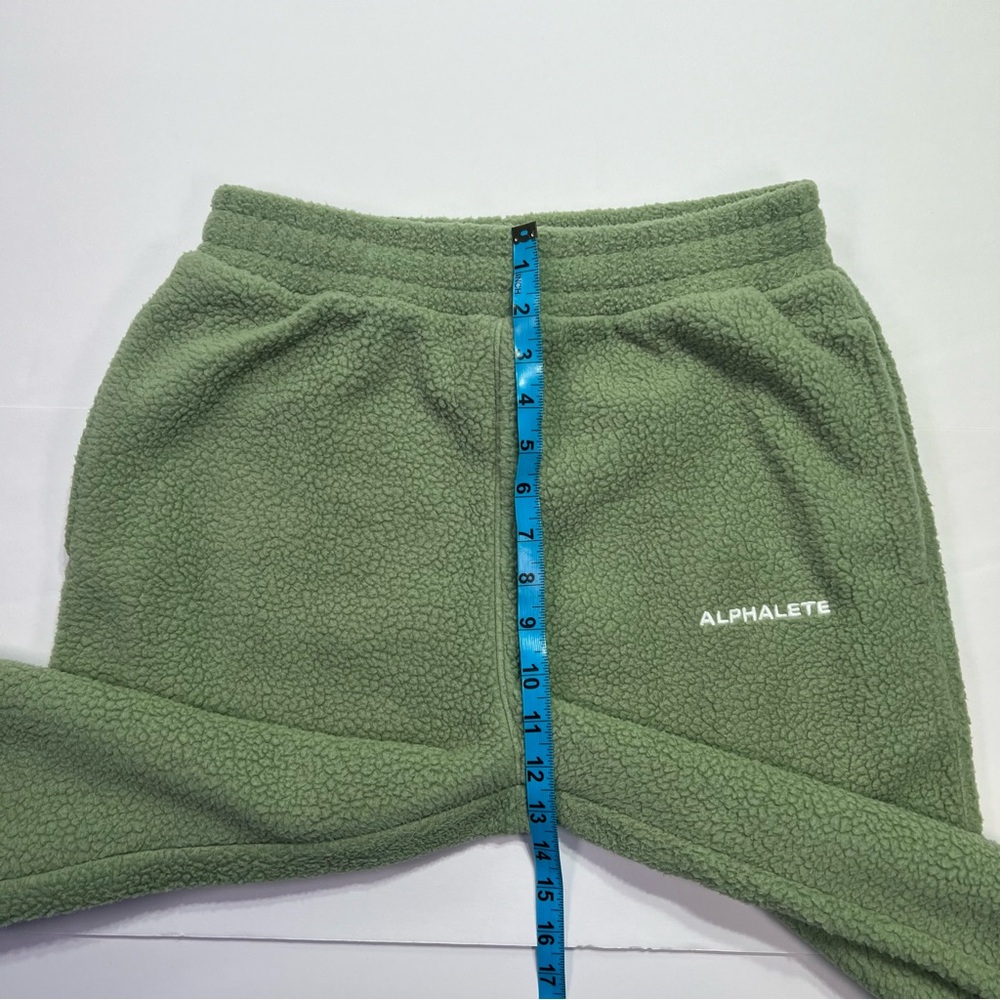Alphalete King Jogger, Unisex Textured Plush Jogger - sage, S - Picture 7 of 10